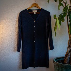 Jones New York long Merino wool cardigan